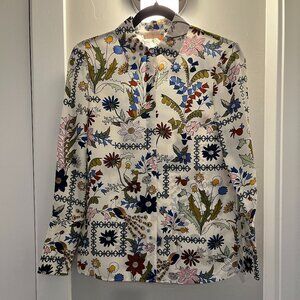 Tory Burch Button Down Blouse Size 00 in Like New Condition